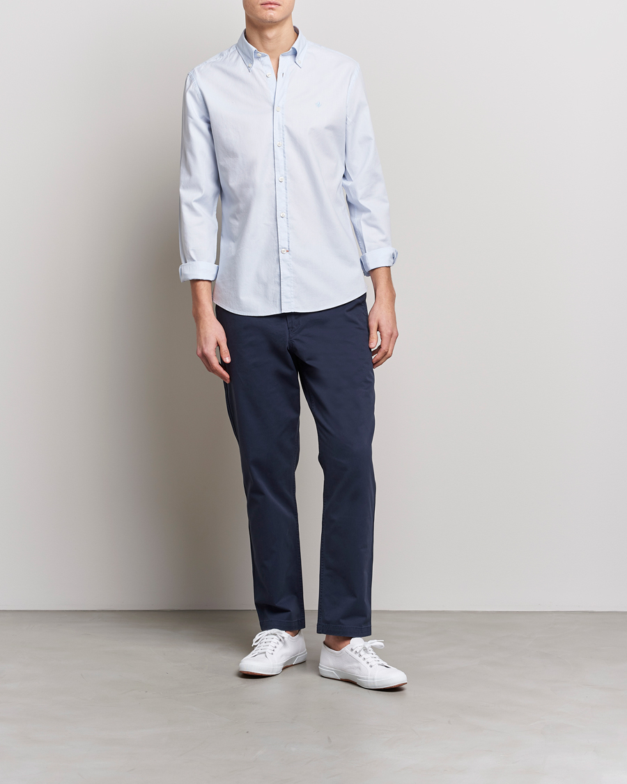 Men | Shirts | Morris | Structured Washed Button Down Shirt Light Blue