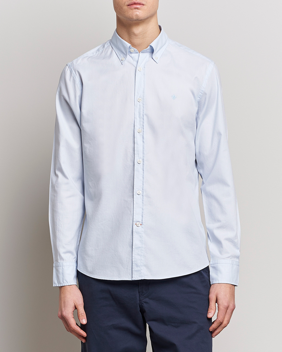Men | Shirts | Morris | Structured Washed Button Down Shirt Light Blue
