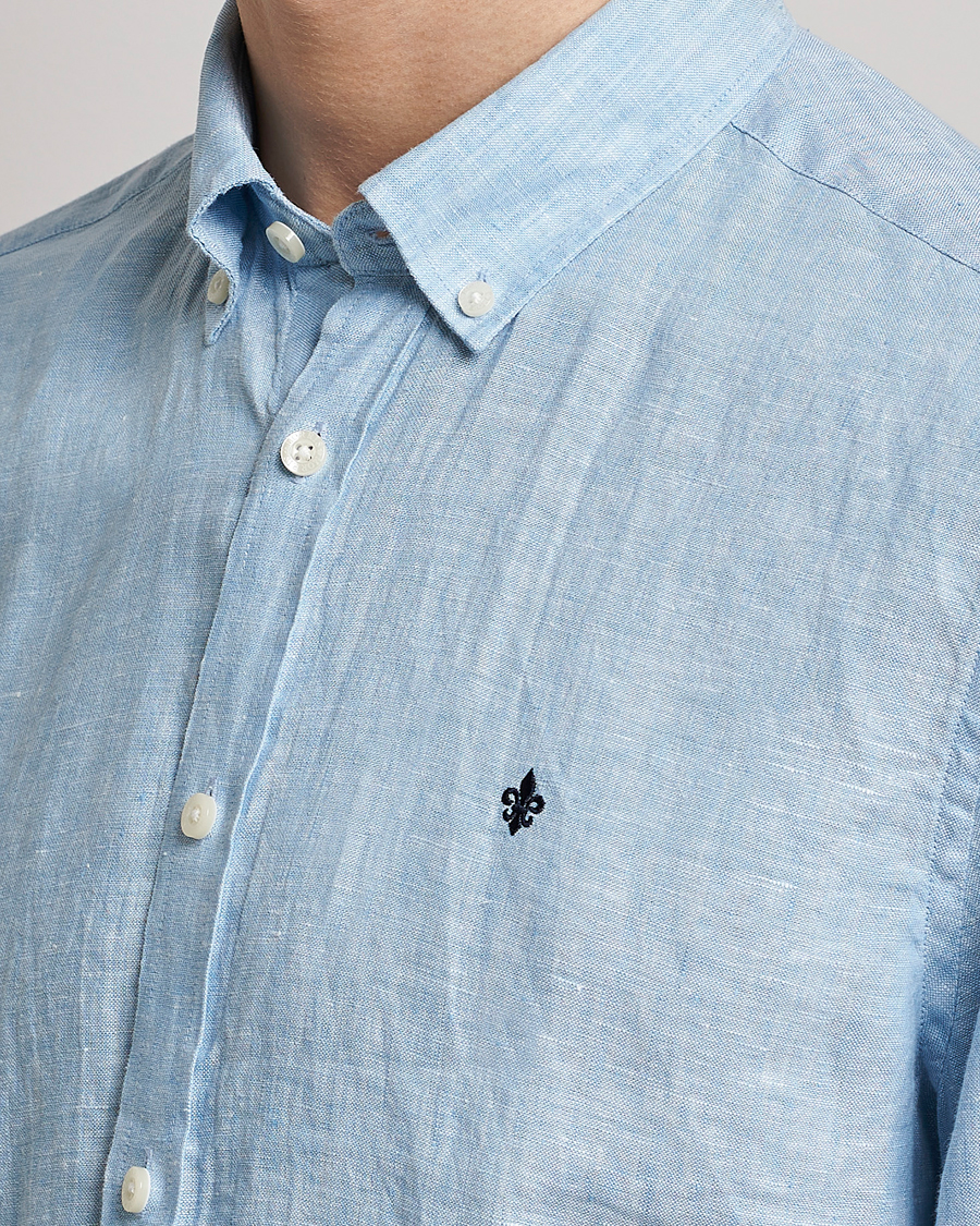 Men | Shirts | Morris | Douglas Linen Button Down Shirt Light Blue