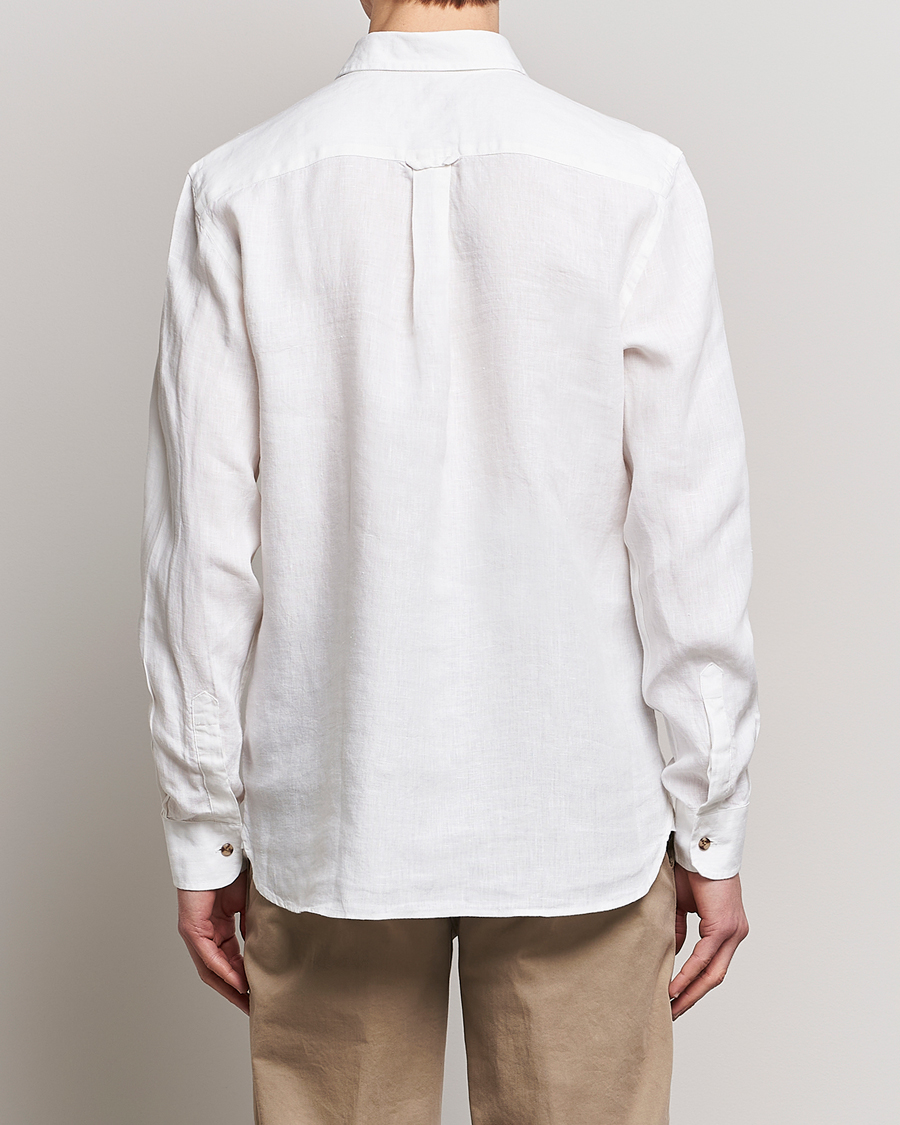Men | Shirts | Morris | Safari Linen Shirt White