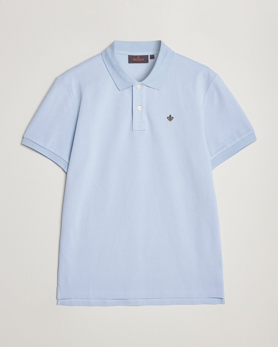 Men | Polo Shirts | Morris | New Pique Light Blue