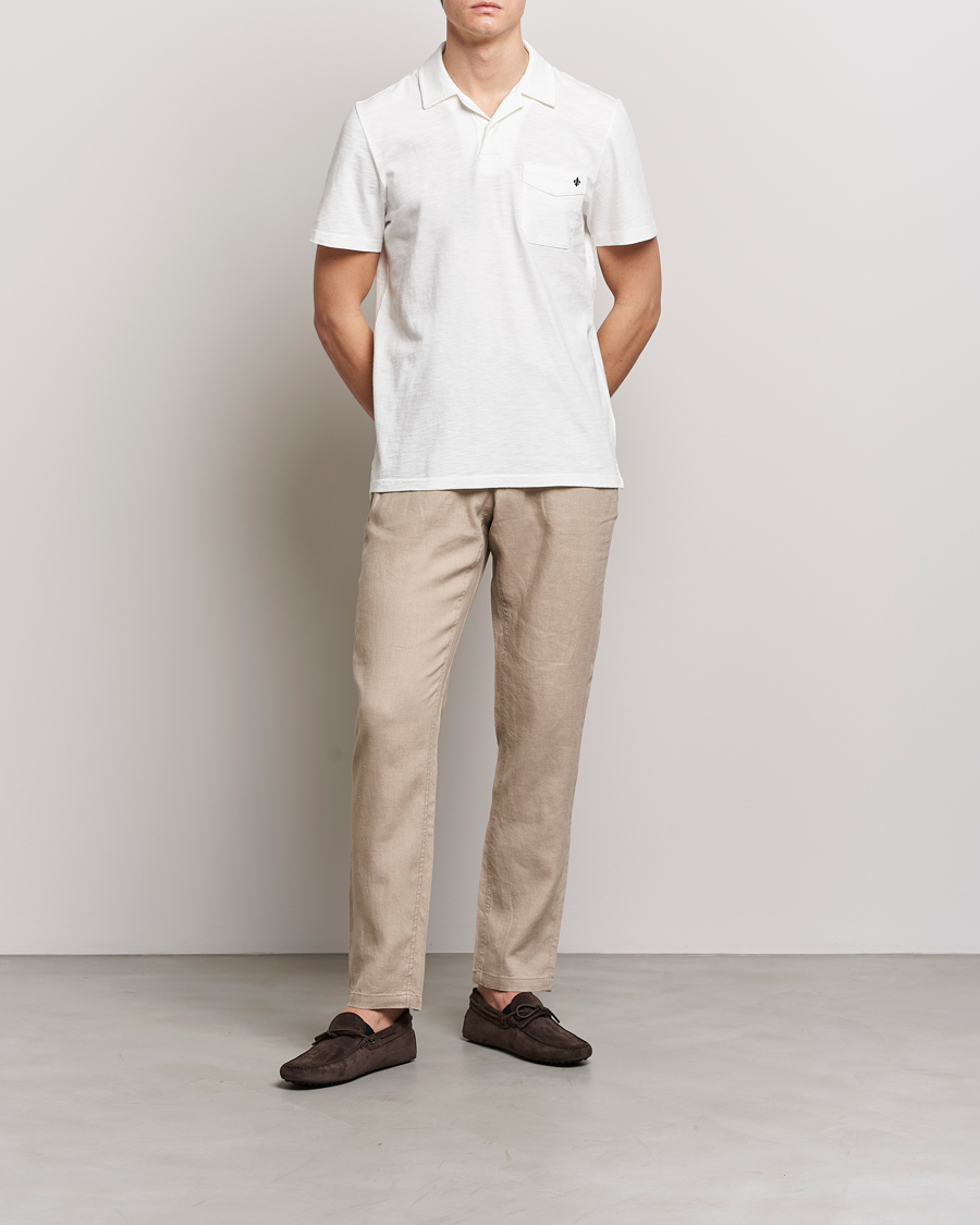 Men | Polo Shirts | Morris | Clopton Cotton Blend Polo Off White