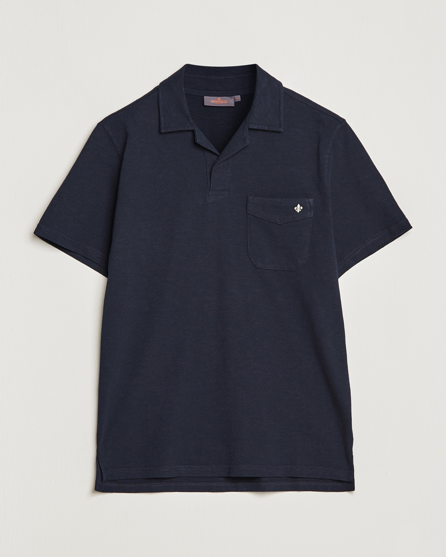 Men | Polo Shirts | Morris | Clopton Cotton Blend Polo Old Blue
