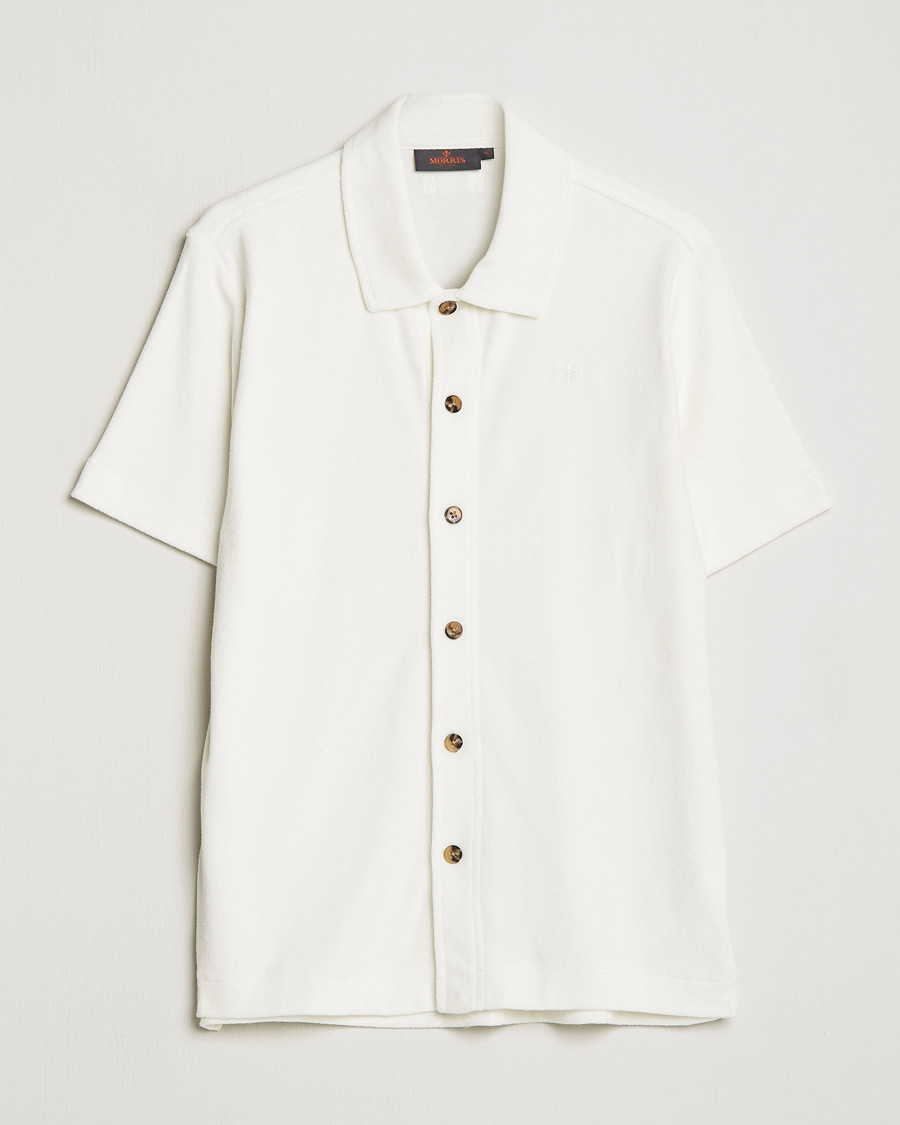 Men | Shirts | Morris | Hunter Terry Short Sleeve Shirt Off White