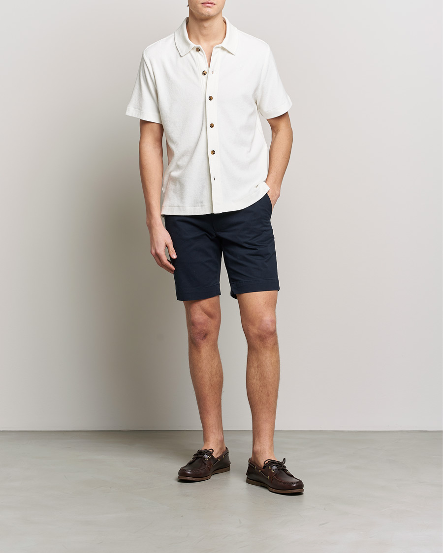 Men | Shirts | Morris | Hunter Terry Short Sleeve Shirt Off White