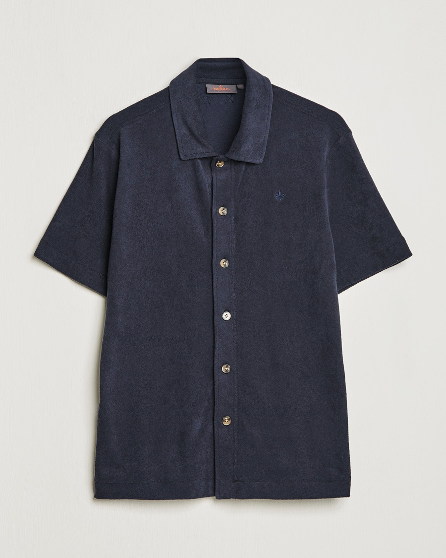 Men | Shirts | Morris | Hunter Terry Short Sleeve Shirt Old Blue