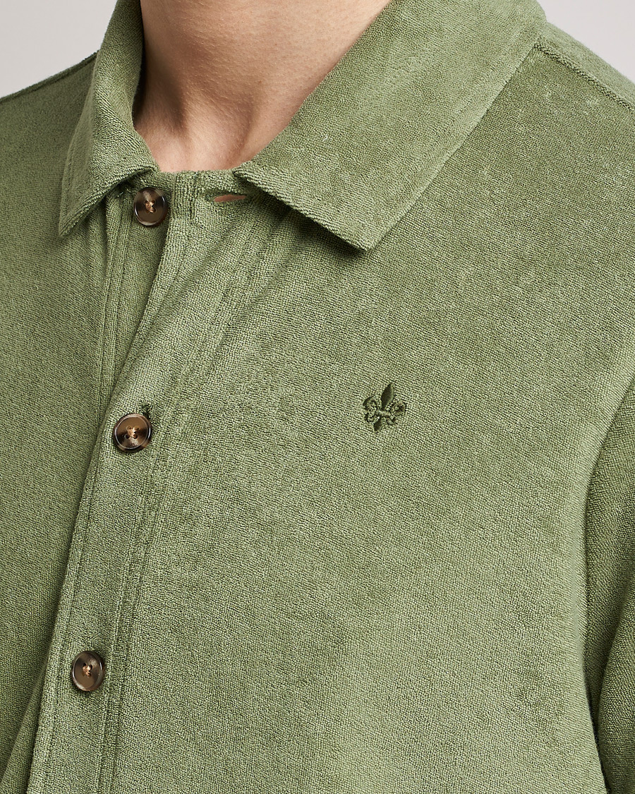 Men | Shirts | Morris | Hunter Terry Short Sleeve Shirt Sage Green