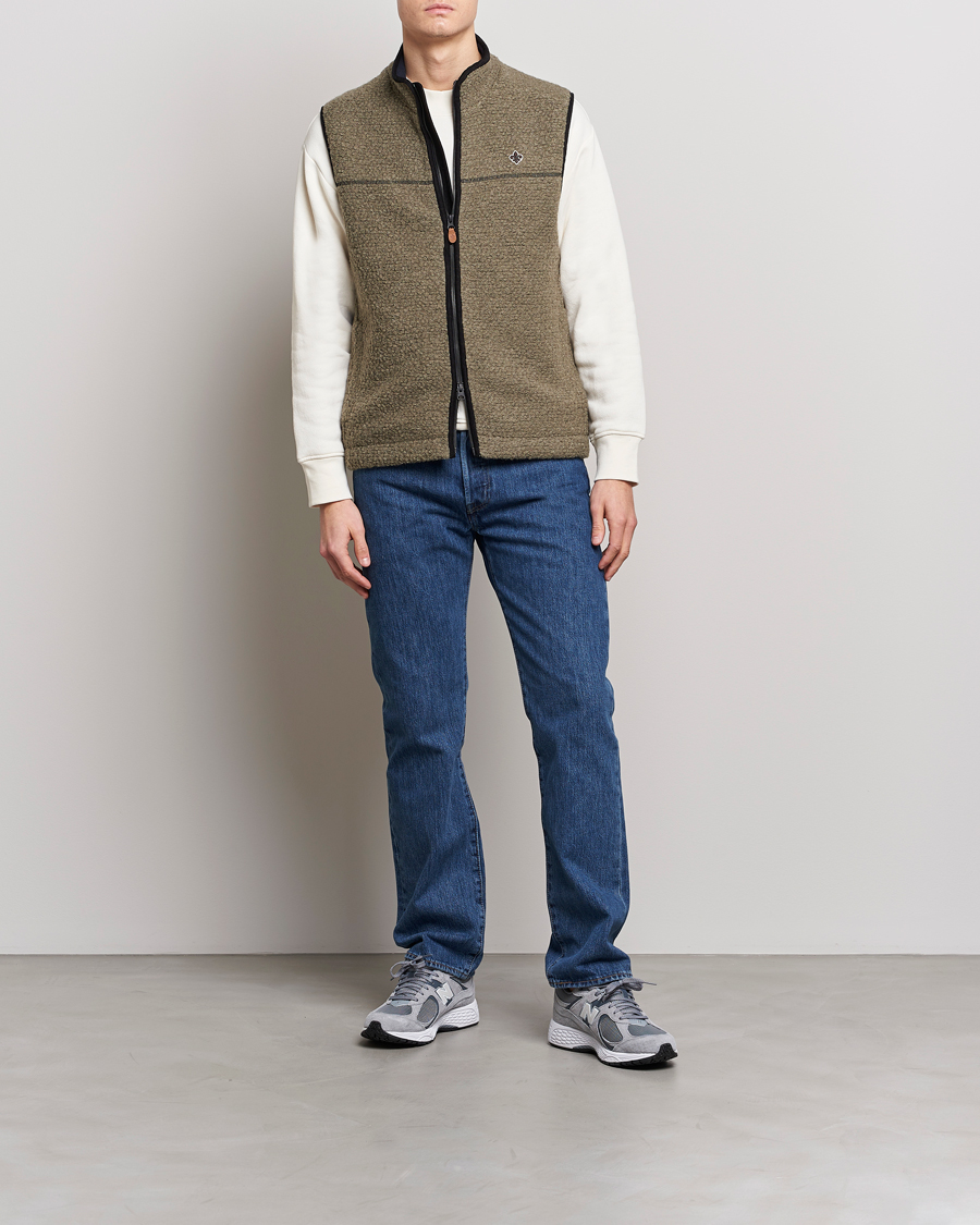Men | Gilets | Morris | Whitfield Pile Vest Green