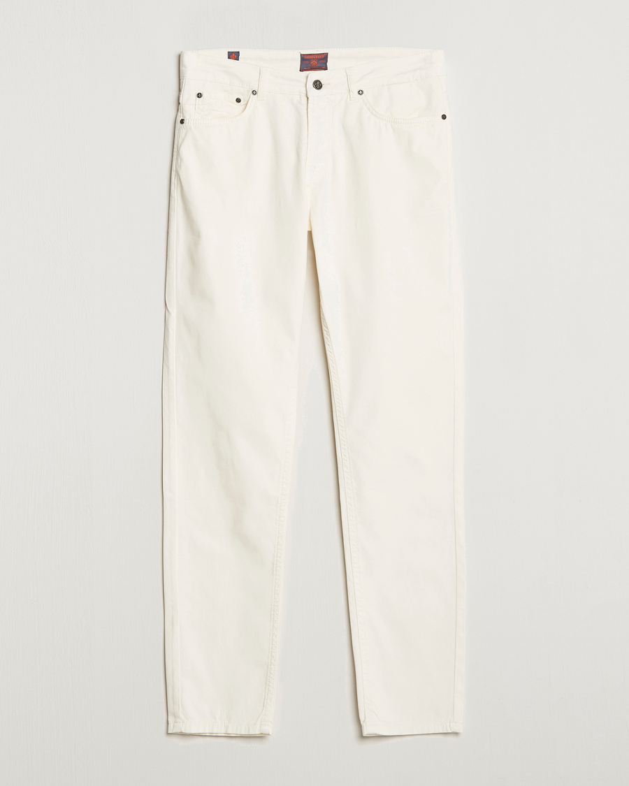Men | Trousers | Morris | James Structured 5-Pocket Trousers White