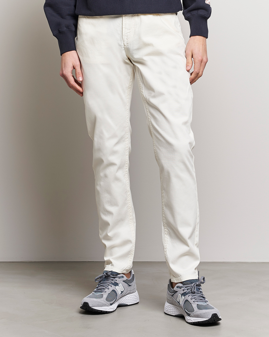 Men | Casual Trousers | Morris | James Structured 5-Pocket Trousers White