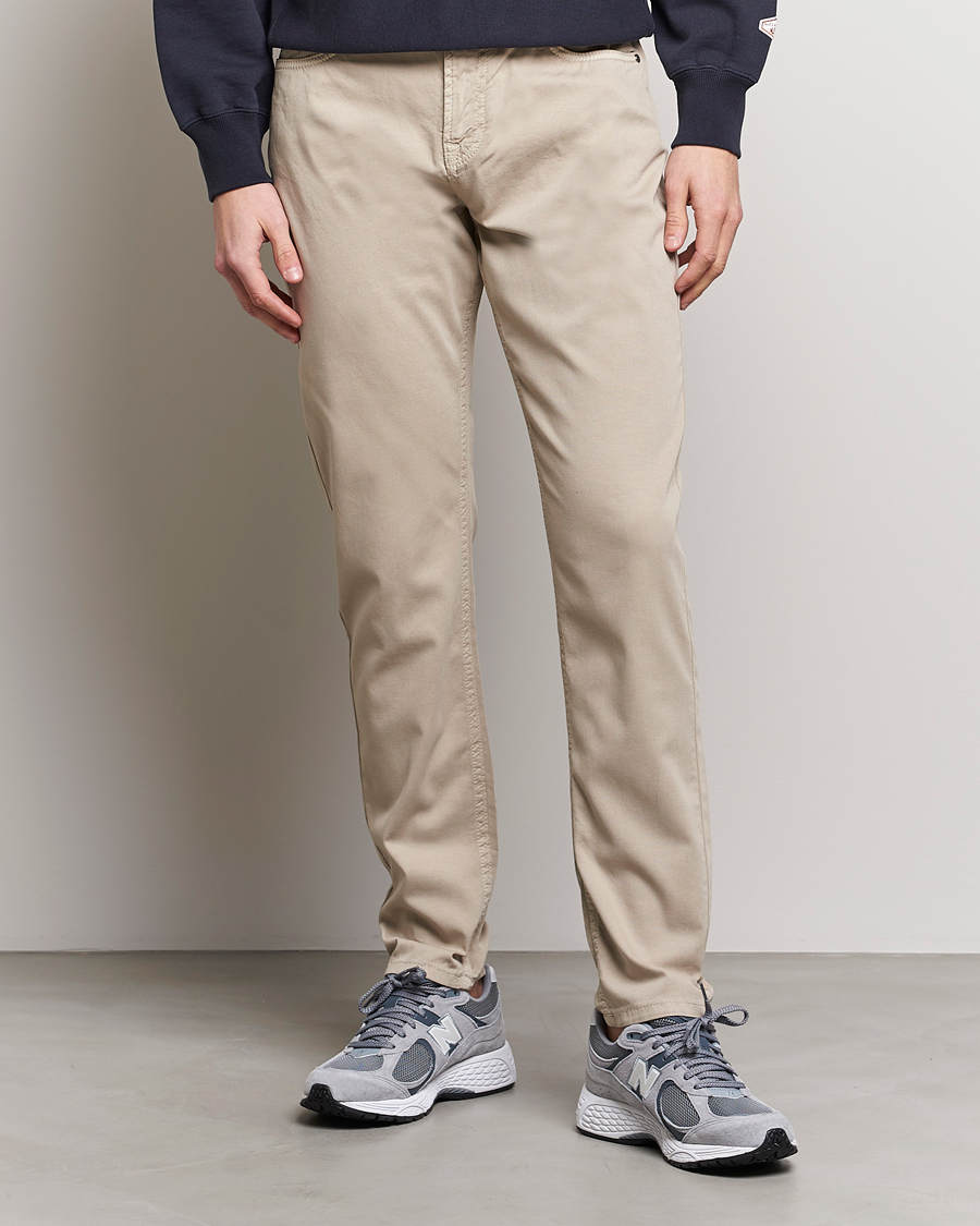Men | Casual Trousers | Morris | James Structured 5-Pocket Trousers Khaki
