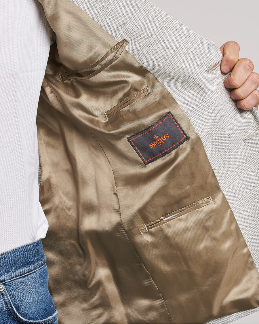 Men | Blazers | Morris | Archie Glencheck Cotton Blazer Khaki