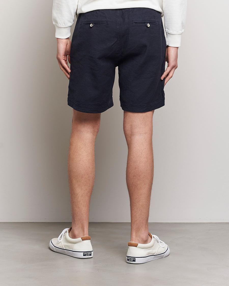Men | Shorts | Morris | Fenix Linen Drawstring Shorts Navy