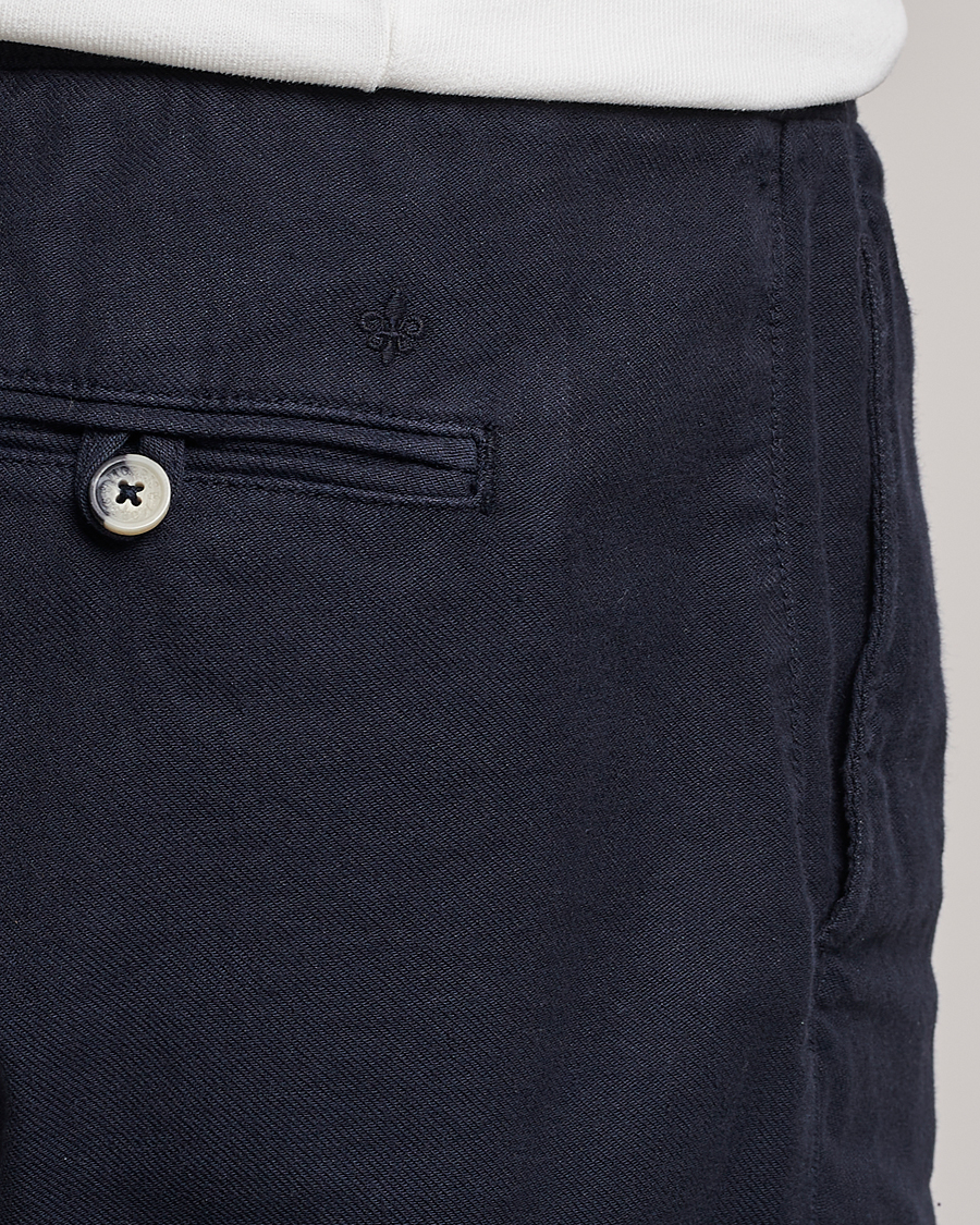 Men | Shorts | Morris | Fenix Linen Drawstring Shorts Navy