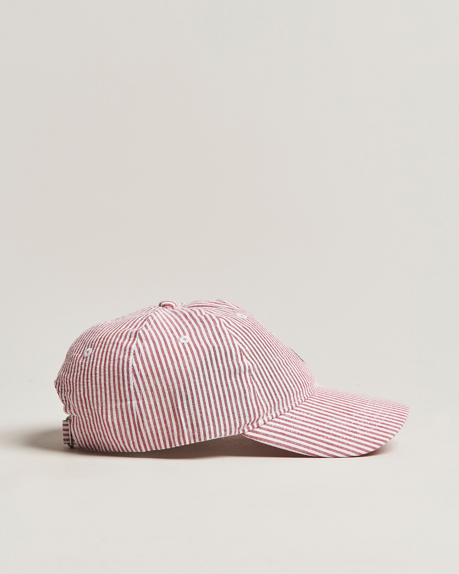 Men | Morris Chapman StripedCotton Cap Red/White | Morris | Chapman StripedCotton Cap Red/White