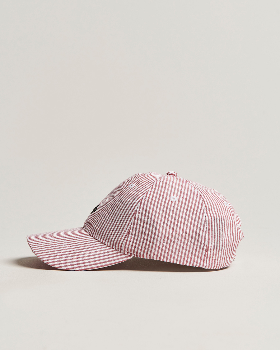 Men | Morris Chapman StripedCotton Cap Red/White | Morris | Chapman StripedCotton Cap Red/White