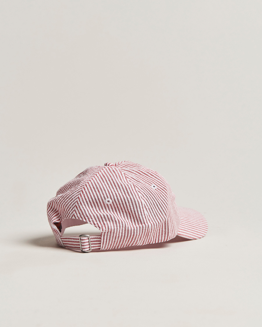 Men | Morris Chapman StripedCotton Cap Red/White | Morris | Chapman StripedCotton Cap Red/White