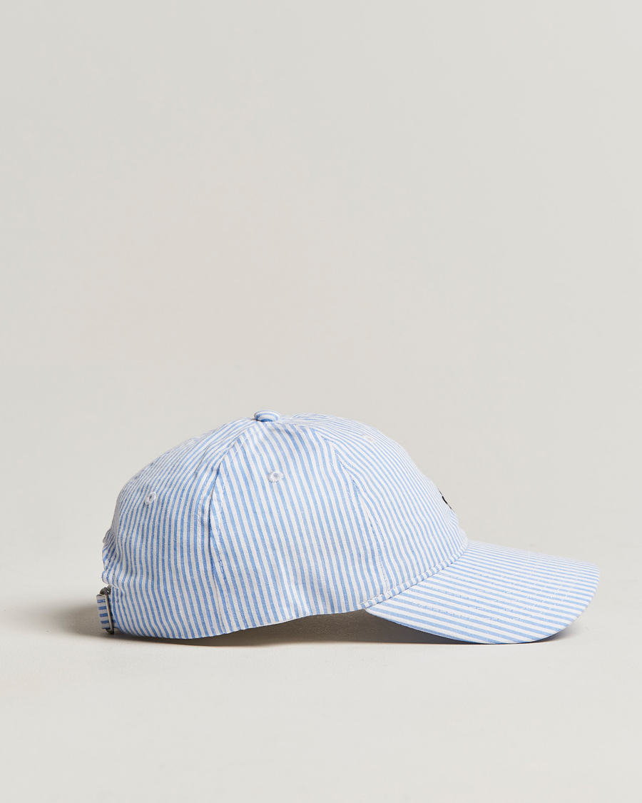 Men | Morris Chapman StripedCotton Cap Blue/White | Morris | Chapman StripedCotton Cap Blue/White