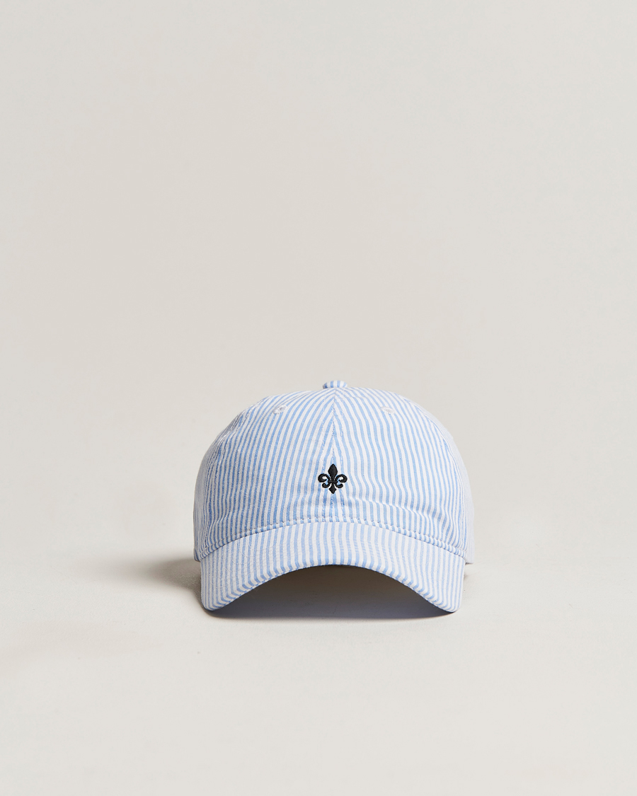 Men | Morris Chapman StripedCotton Cap Blue/White | Morris | Chapman StripedCotton Cap Blue/White