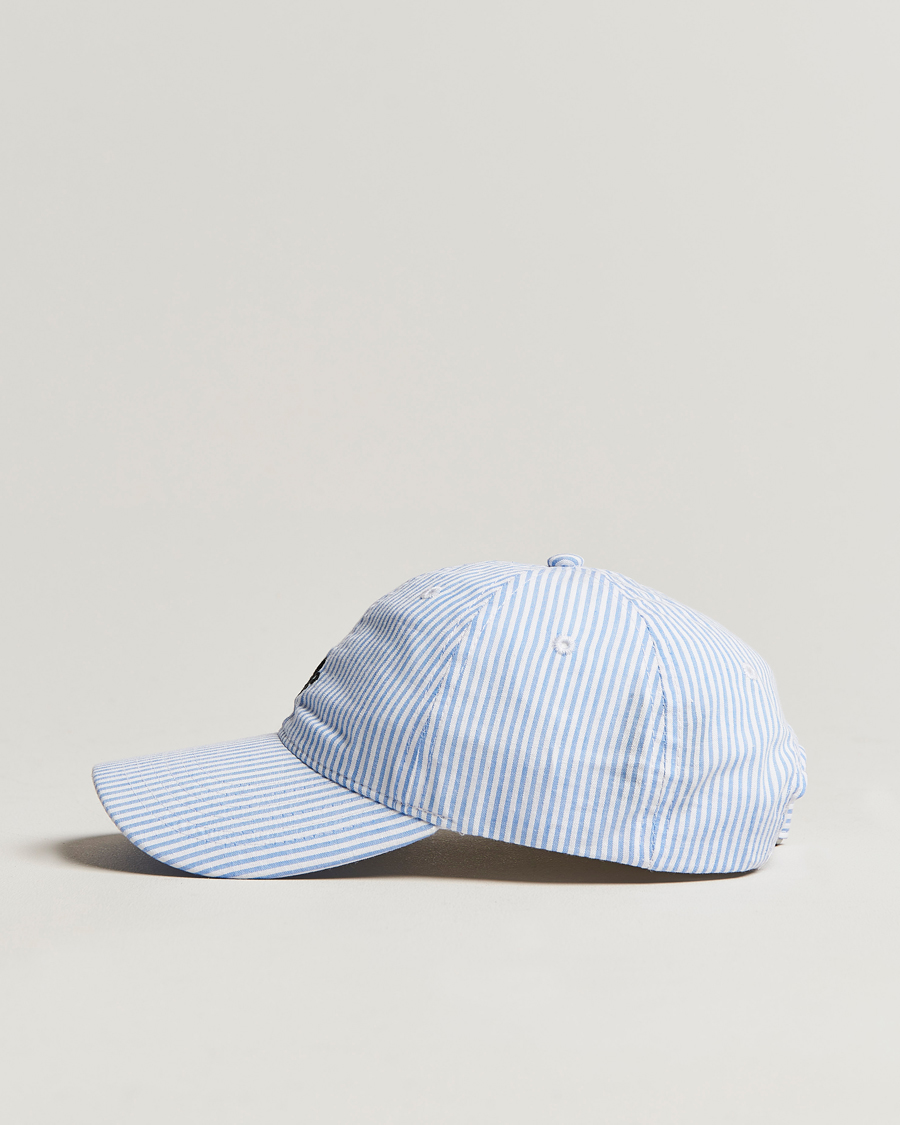 Men | Morris Chapman StripedCotton Cap Blue/White | Morris | Chapman StripedCotton Cap Blue/White