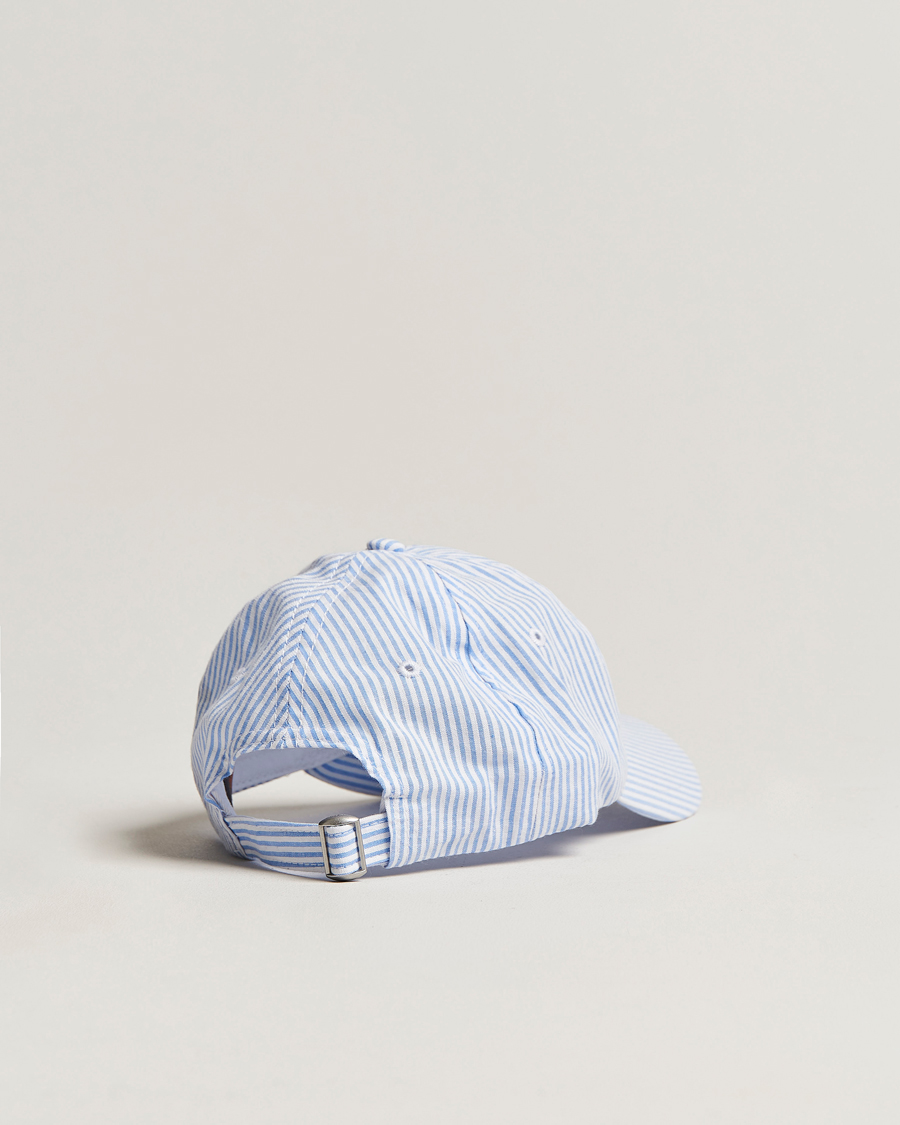 Men | Morris Chapman StripedCotton Cap Blue/White | Morris | Chapman StripedCotton Cap Blue/White