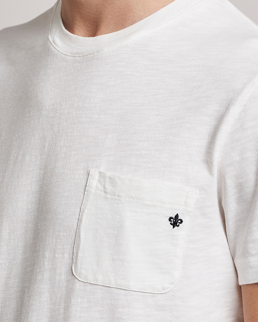 Men | T-Shirts | Morris | Lily Slub Pocket Crew Neck Tee White