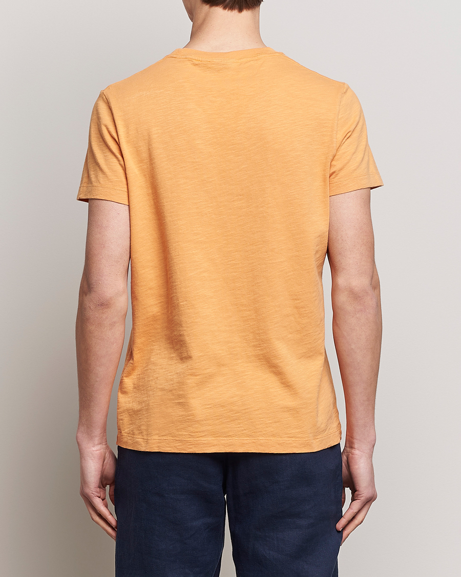Men | T-Shirts | Morris | Lily Slub Pocket Crew Neck Tee Orange