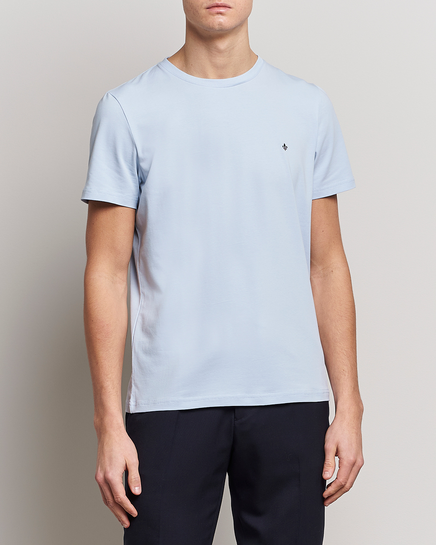 Men | Morris | Morris | James Cotton T-Shirt Light Blue
