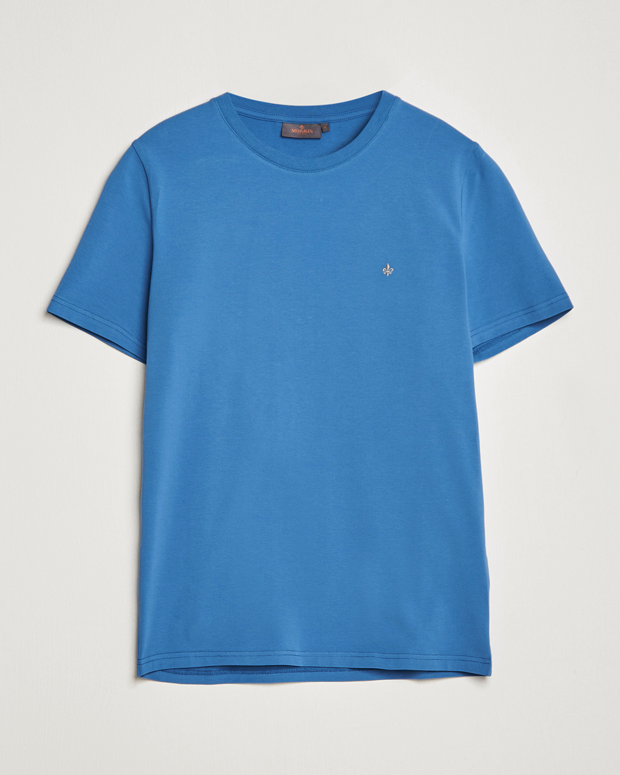 Men | T-Shirts | Morris | James Cotton T-Shirt Blue