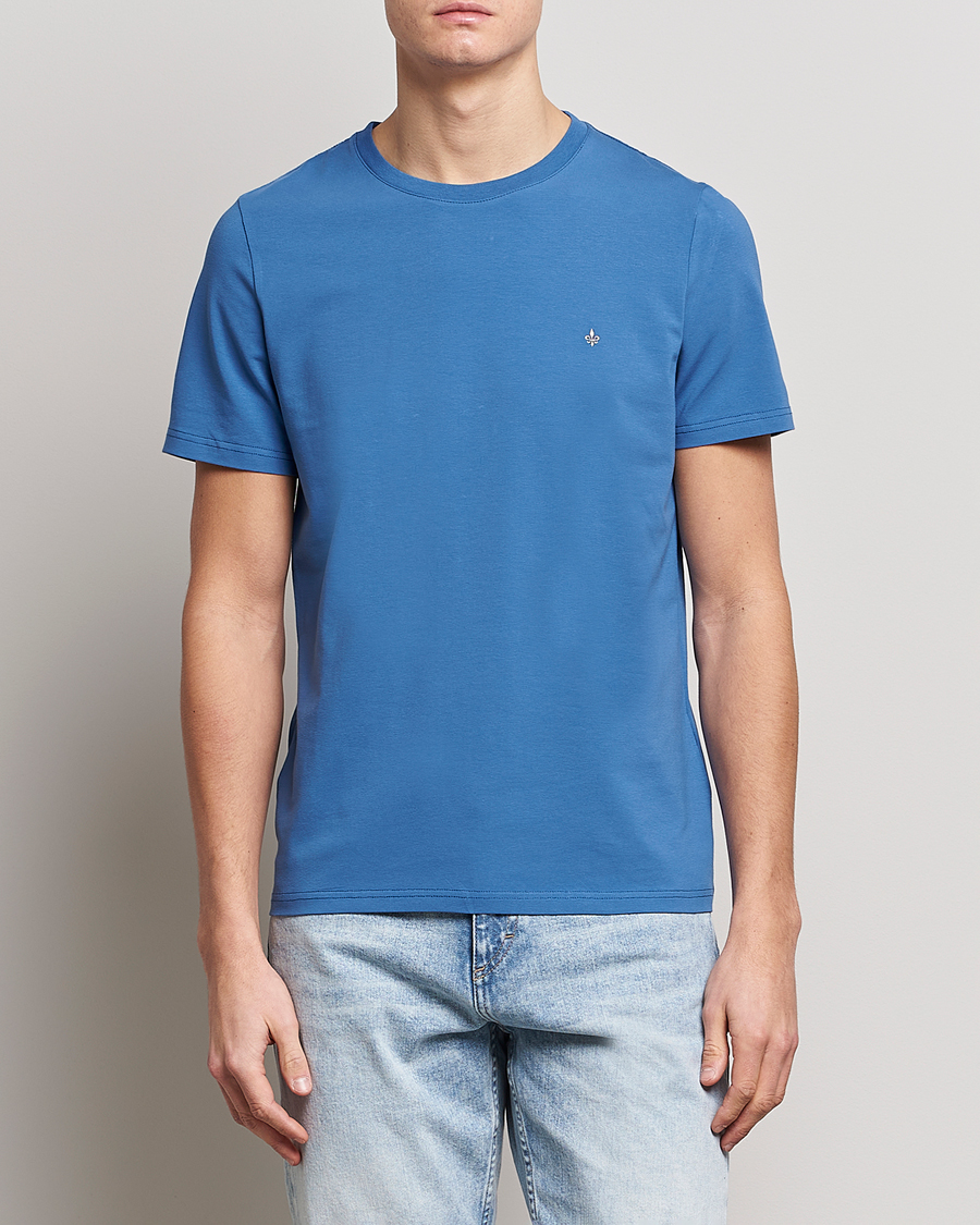 Men | T-Shirts | Morris | James Cotton T-Shirt Blue