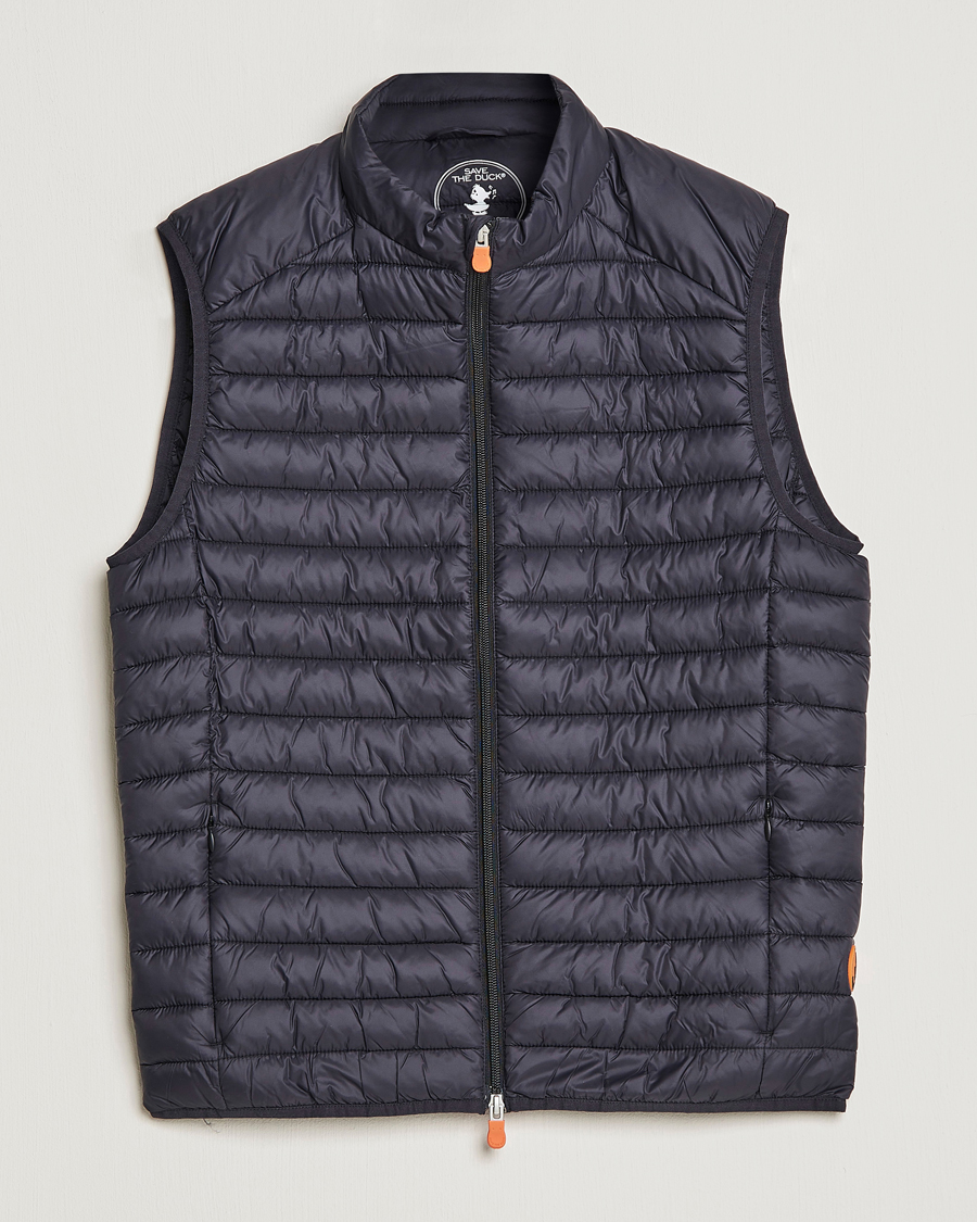 Men | Coats & Jackets | Save The Duck | Adamus Lightweight Padded Vest Black