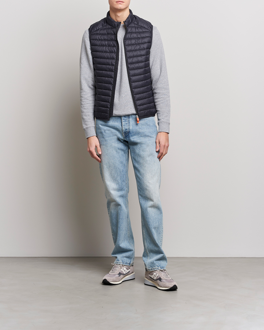 Men | Coats & Jackets | Save The Duck | Adamus Lightweight Padded Vest Black