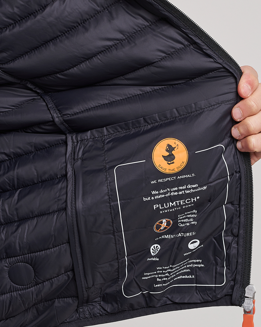 Men | Coats & Jackets | Save The Duck | Adamus Lightweight Padded Vest Black