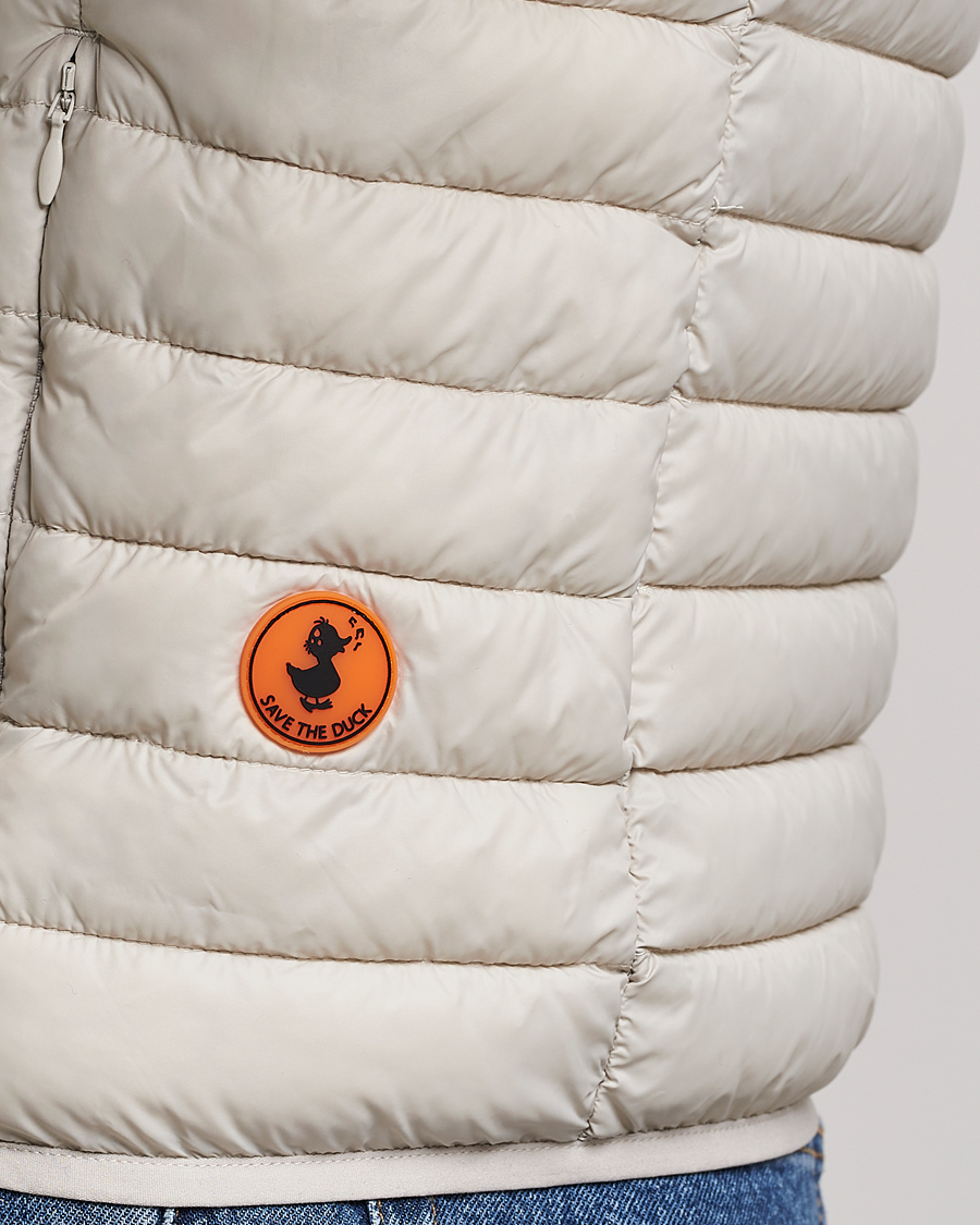 Men | Gilets | Save The Duck | Adamus Lightweight Padded Vest Rainy Beige
