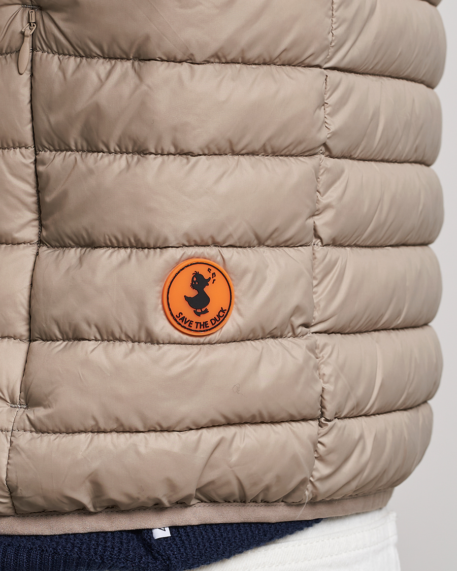 Men | Gilets | Save The Duck | Adamus Lightweight Padded Vest Dune Beige
