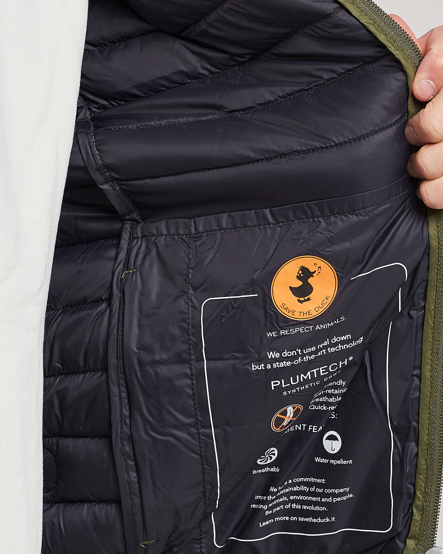 Men | Gilets | Save The Duck | Adamus Lightweight Padded Vest Dusty Olive