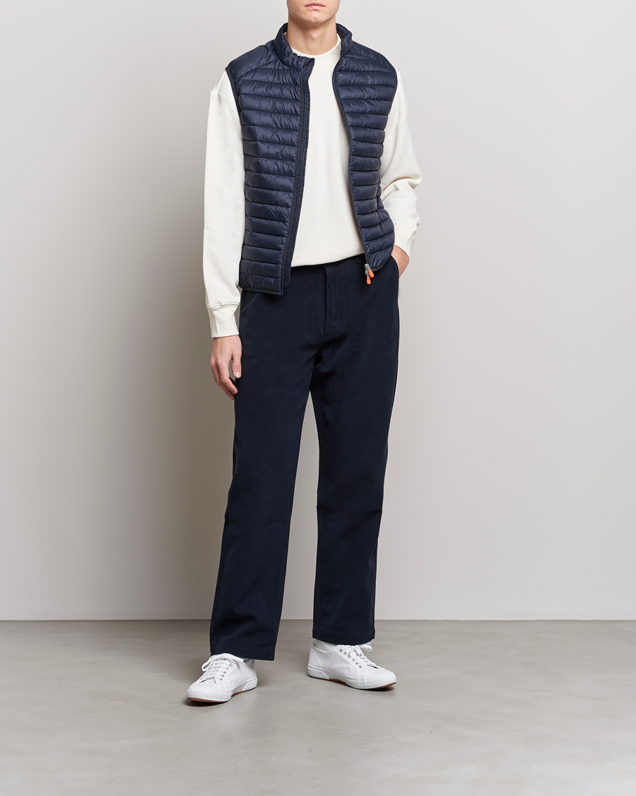 Men | Gilets | Save The Duck | Adamus Lightweight Padded Vest Blue Black