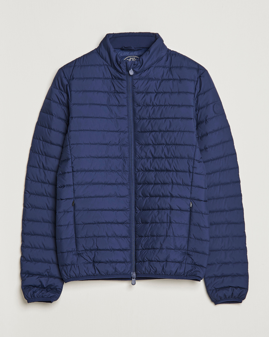 Men | Coats & Jackets | Save The Duck | Lee Lightweight Matt Padded Jacket Navy Blue