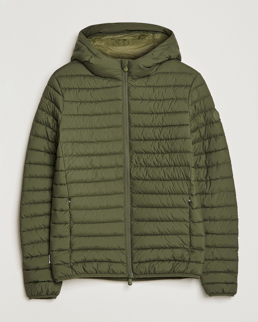 Men | Coats & Jackets | Save The Duck | Luke Lightweight Matt Padded Hood Jacket Dusty Olive