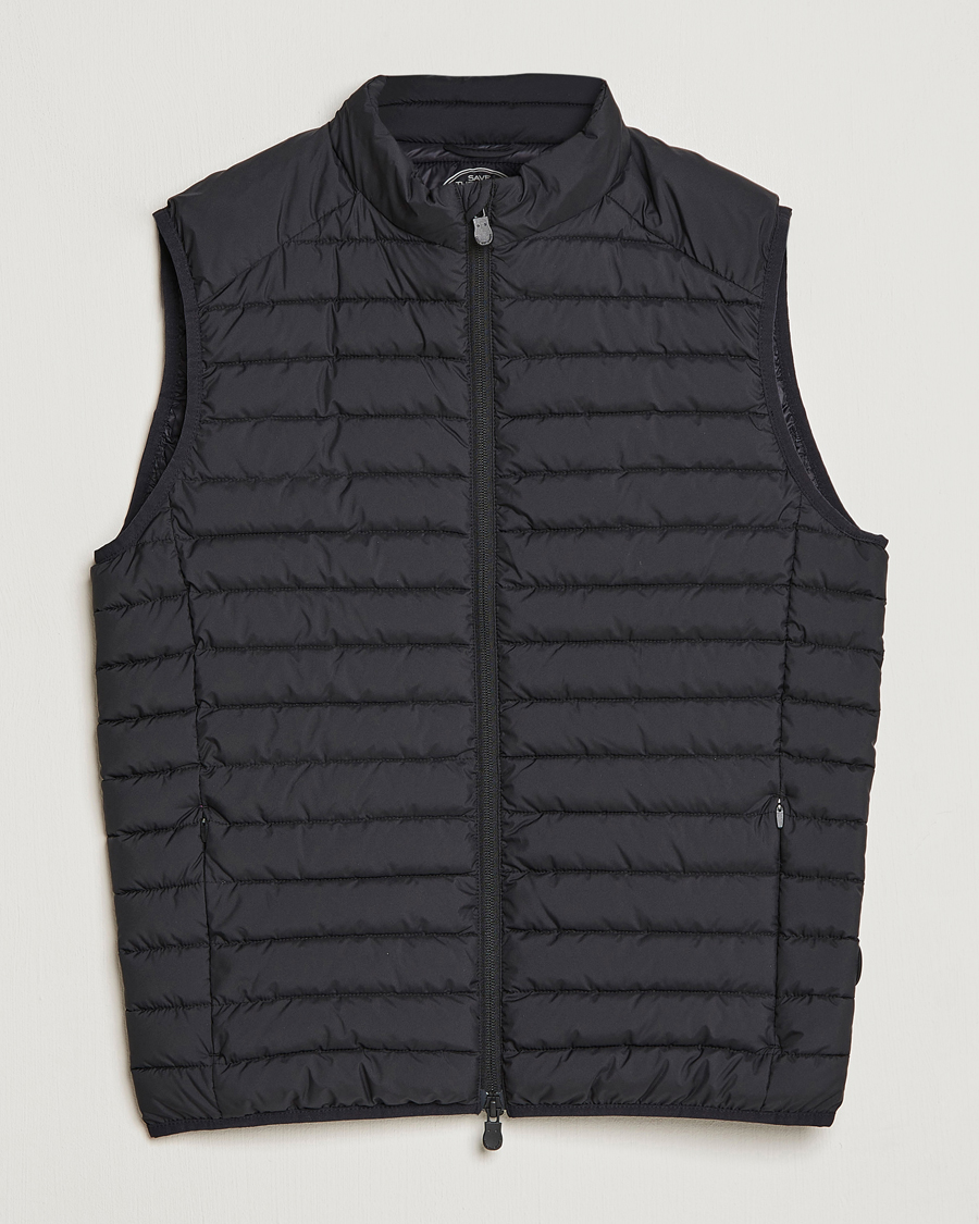 Men | Coats & Jackets | Save The Duck | Leonard Lightweight Matt Padded Vest Black