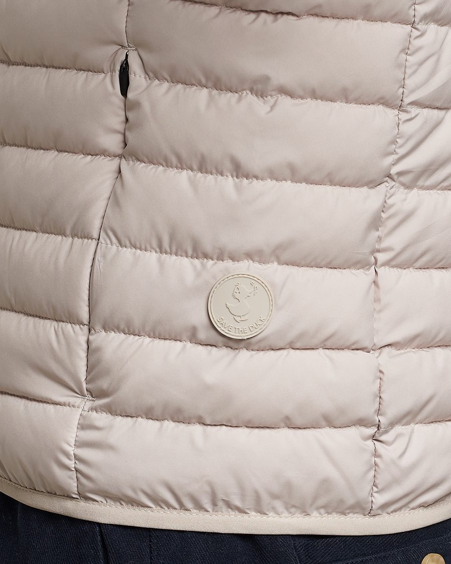 Men | Gilets | Save The Duck | Leonard Lightweight Matt Padded Vest Rainy Beige