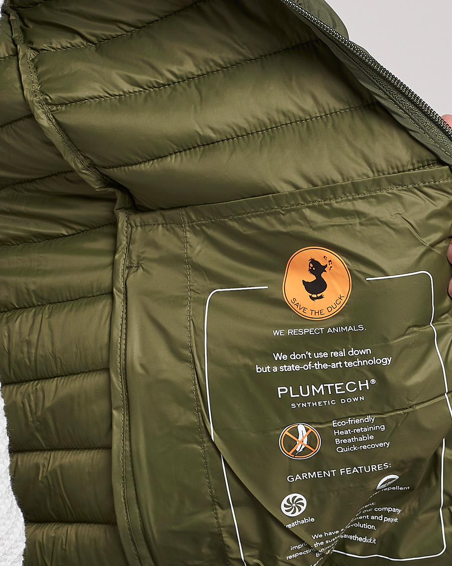 Men | Gilets | Save The Duck | Leonard Lightweight Matt Padded Vest Dusty Olive