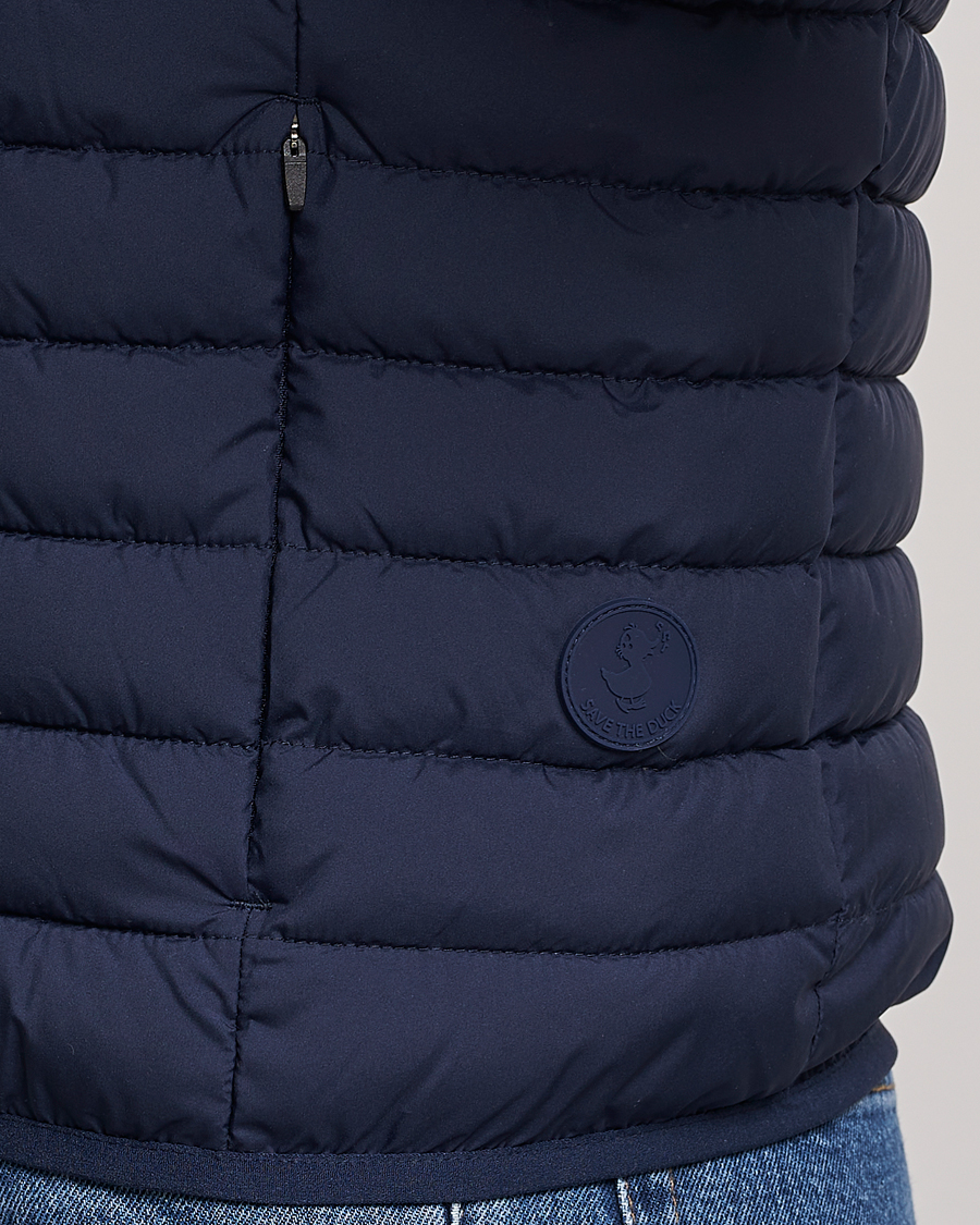 Men | Gilets | Save The Duck | Leonard Lightweight Matt Padded Vest Navy Blue