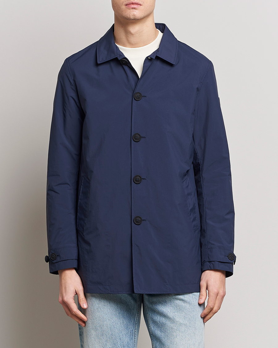 Men | Save The Duck | Save The Duck | Hamilton Recycled Nylon Coat Navy Blue