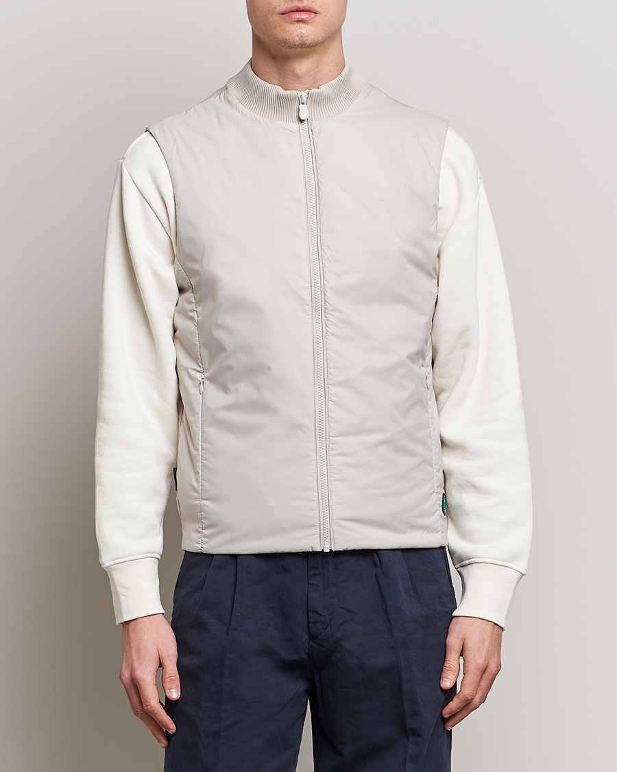 Men | Gilets | Save The Duck | Tucana Recycled Hybrid Vest Rainy Beige