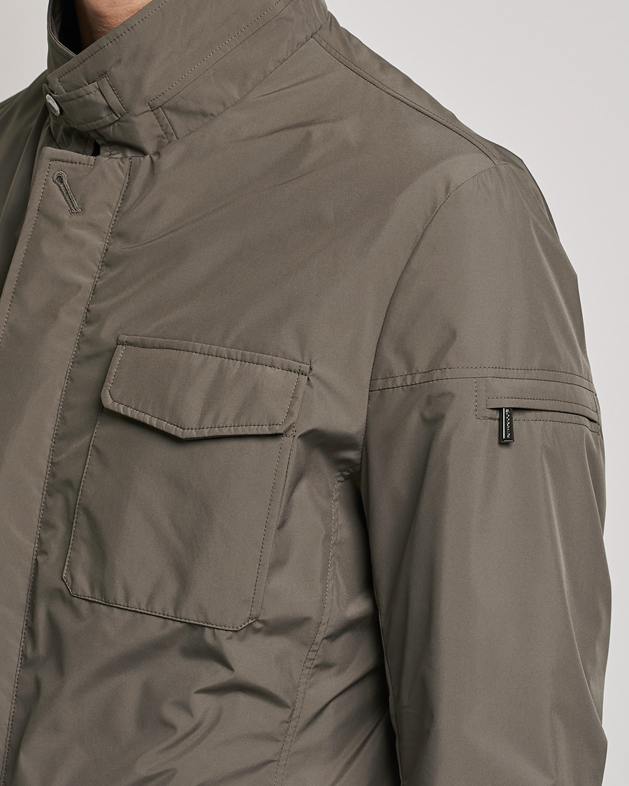 Men | Coats & Jackets | MooRER | Waterproof Nylon Field Jacket Brown