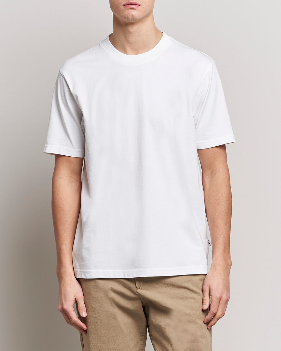 Men | White t-shirts | NN07 | Adam Pima Crew Neck T-Shirt White