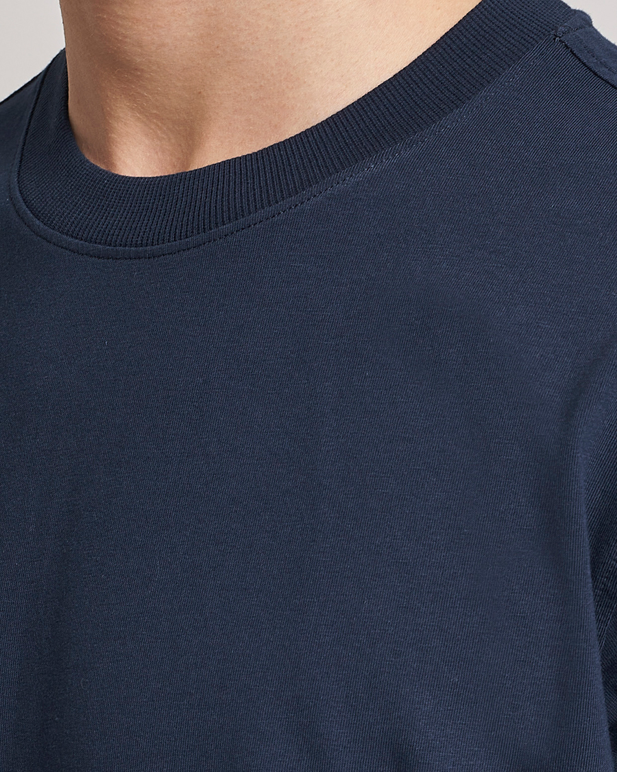 Men | T-Shirts | NN07 | Adam Pima Crew Neck T-Shirt Navy Blue