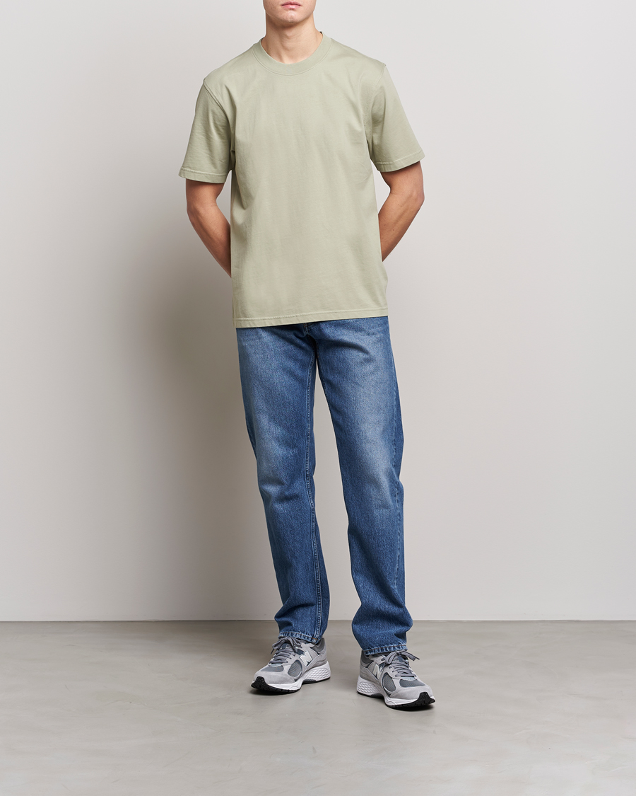 Men | T-Shirts | NN07 | Adam Pima Crew Neck T-Shirt Pale Green