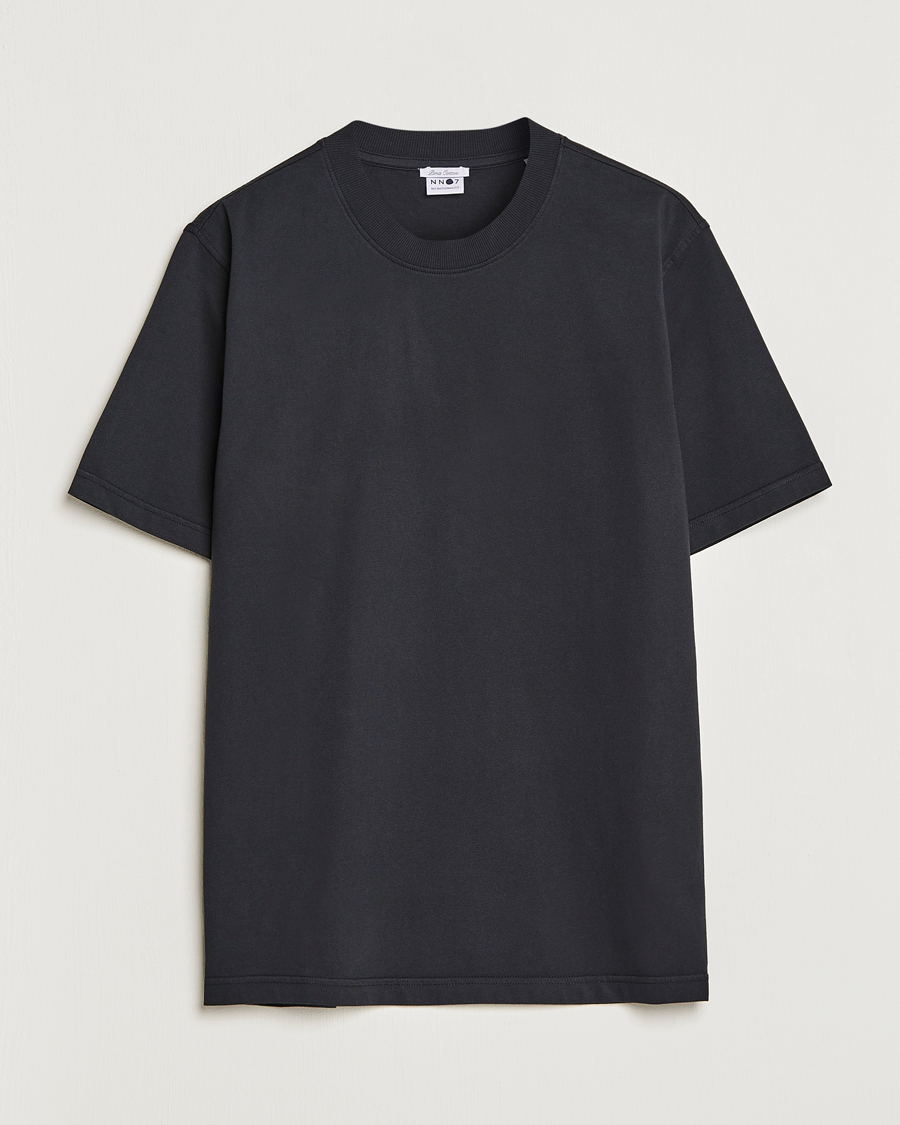 Men | T-Shirts | NN07 | Adam Pima Crew Neck T-Shirt Black